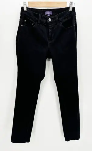 NYDJ Legging Black Cotton Blend Denim Jean Jeggings Women's Size 2 Petite 2P