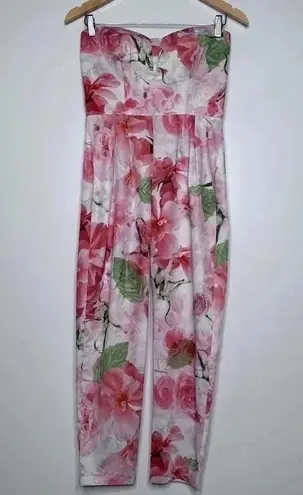 Shakuhachi REVOLVE Strapless Midsummer Nights Floral Jumpsuit Size XS Pink
