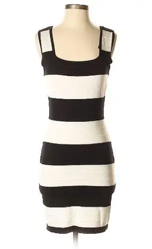 Pink Rose  Stripe Bodycon Dress size S