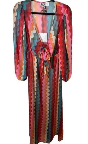 Beach Riot  Shiloh Chevron Wave Cover-Up Dress NWT Size Medium