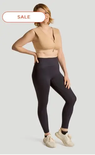 NWT Tommie Copper Zip Up Shoulder Support Bra Nude Color Size 2XL Tan