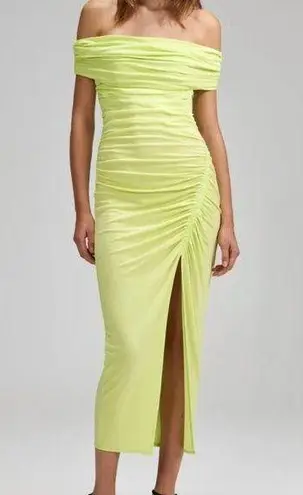 Self Portrait Self-Portrait off-shoulder draped midi dress