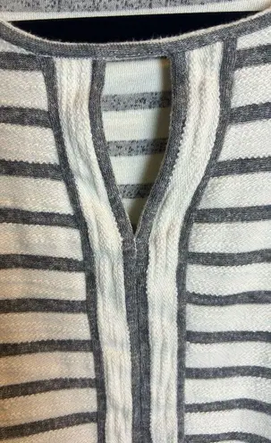 Sophie Max Womens Blouse Size Medium Striped Cotton Blend Capsule Wardrobe