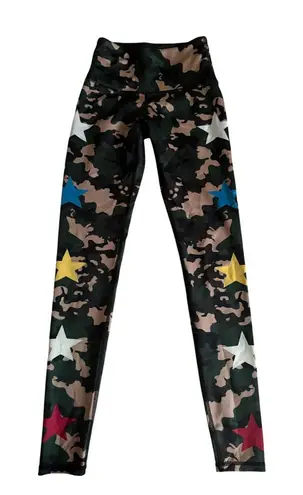 Noli Women's Camo Multicolor Star Print Tights Leggings Size XS