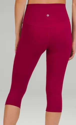 Lululemon  Wunder Under High-Rise Crop 23” (Luxtreme) – Cranberry Red, Size 4 - Image 1