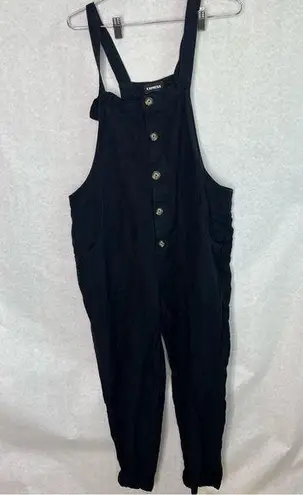 EXPRESS  black overall jumper jumpsuit size large