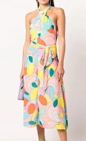 STAUD The Kai Dress in Citrus Kaleidoscope