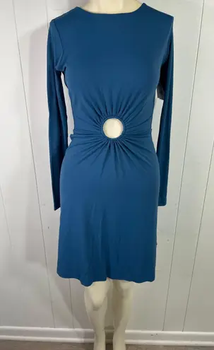 Susana Monaco Taboo Center Circle Dress in Blue. Size Small. NWOT