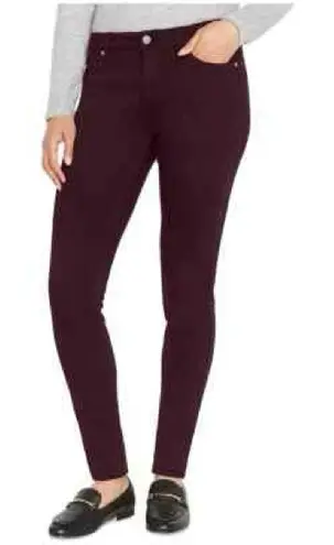 Buffalo David Bitton VALE Women's Size 6 Dark Burgundy Oxblood Skinny Jeans