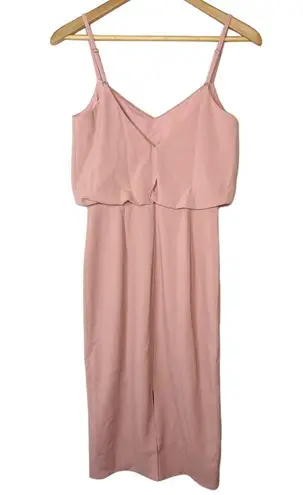 Dress the Population NWT  Alondra Midi Dress in Blush