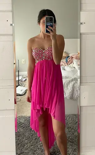 David's Bridal Pink Homecoming / Formal Dress