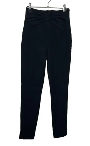 Veronica Beard Ferdinand Bow Skinny Pants Black Women’s Size 0 High Rise Trouser