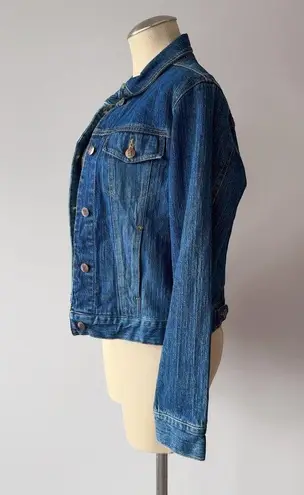 Bill Blass  Jeans Women's Blue Stretch Denim Trucker Jacket Size S