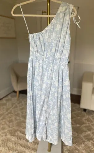 Free Assembly Midi Dress Sky Blue Wedding Spring Summer Event Coquette Romantic Size XS