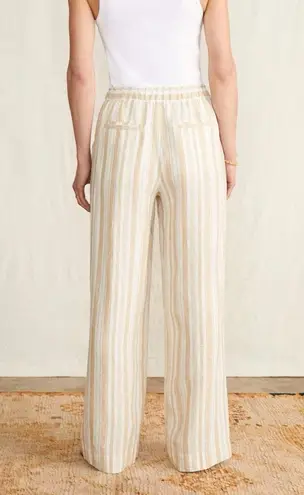 Faherty Monterey 100% Linen Elastic Waist Wide