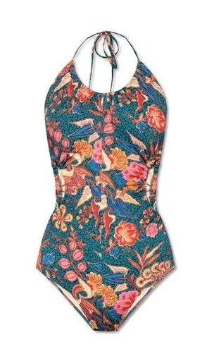 Ulla Johnson ‘MABEL PRINT RUCHED CUTOUT’ SWIMSUIT, Medium, $425