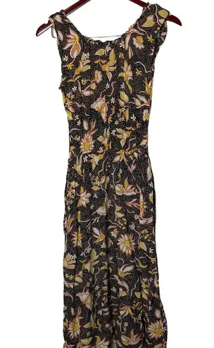 The Kooples Long Summer Dress With All-Over Floral Motif sz 2 US M
