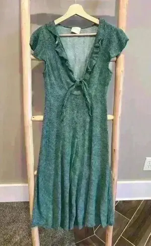 Auguste the Label Diamond Rumba Midi Dress Green size 4
