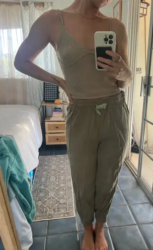 Mahina  green joggers pants  - Image 1