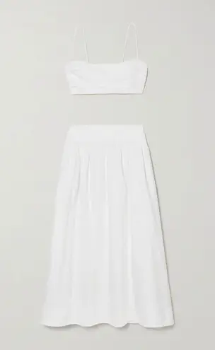 Reformation NWT  Louise Linen Two Piece Set white size 12 thumbnail 2