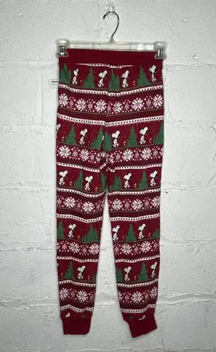 American Eagle AE  X Peanuts Holiday Christmas Fleece Jogger Pajama Bottoms XS