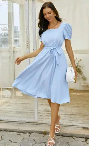 SheIn Light Blue Midi Dress - $16 (20% Off Retail) - From Julia