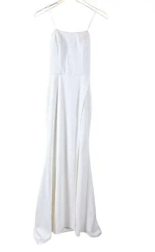 La Femme Strapless Jersey Gown