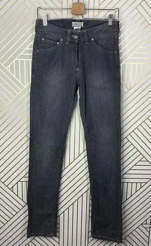 Isabel Marant  Etoile Gray Denim Contrast Stitch Skinny Jeans  Size 0 / US 2