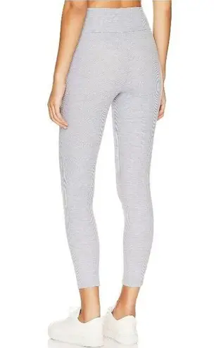 We Wore What  Stretch High Rise Gray Thermal Waffle Leggings Heather Grey Medium