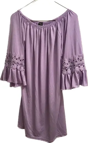 Winwin Lavender Bell Sleeve Tunic