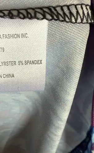 Lily by Firmiana Womens Tunic Dress Sz M Purple Blue Cat Kitten V