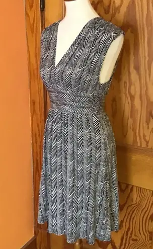 Plenty By Tracy Reese Niki Crayon Chevron Midi Dress