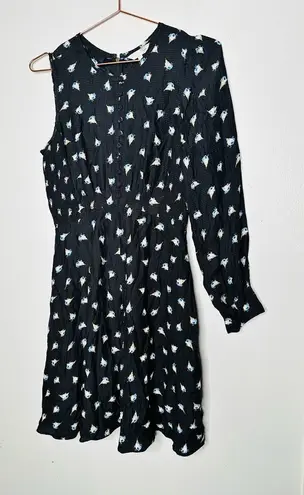 Rebecca Taylor Ghost Flower Floral 100% Silk Mini Dress Size 4