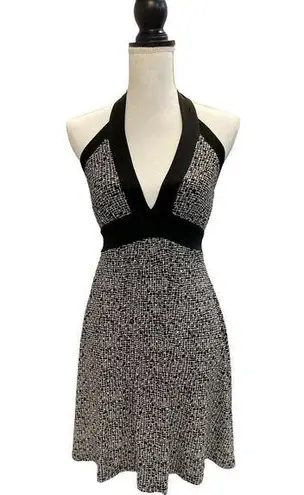 Xxi Geometric Halter V-Neck Tie Back Club Cocktail Dress Small