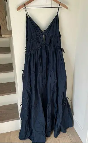 Jonathan Simkhai April Parachute Maxi Dress in Navy Blue Size XS