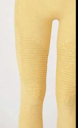 NIKIBIKI NEW Marigold Yellow High Waisted Moto Design Leggings