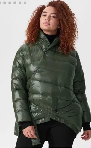 Universal Standard  Kanda Puffer Jacket Winter Coat green women's size medium - Image 1