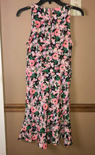 J.Crew  Mercantile Neon Floral Sleeveless Dress Pink Purple 2