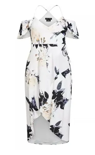 City Chic NWOT Trendy Plus Size Delicate Maxi Dress SZ-14