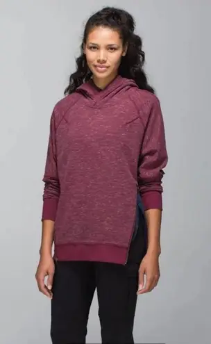 Lululemon Roam & Om Side Zip Maroon Hoodie