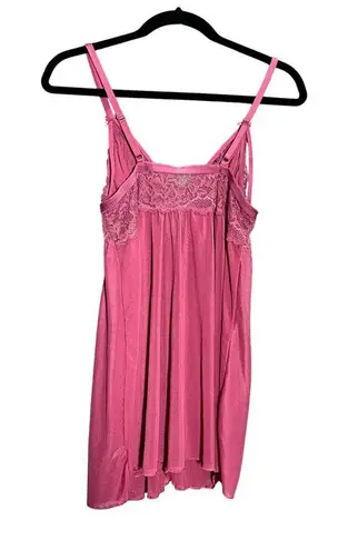 Women’s Babydoll Lace Front Clasp Mauve Lingerie Size Large Intimates Sexy Pink