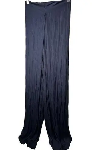 Mable Jumpsuit Womens Small Blue Strapless Smocked Palazzo Vacation Cruise