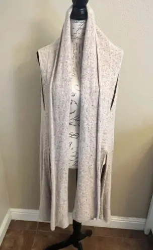 Brochu Walker Oatmeal Sweater Wrap Knit Vest Size S