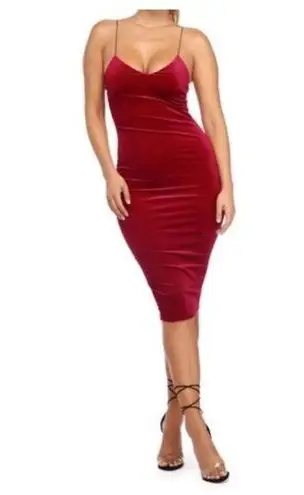 Necessary Clothing Necessary, clothing, red faux suede dress