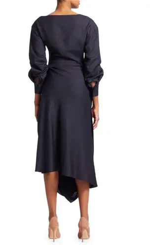 Jacquemus Le Souk La Robe Madhia Long Sleeve Dress in Navy