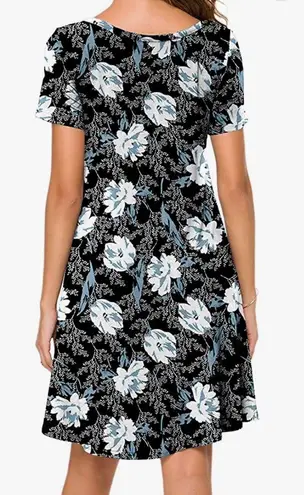 Popyoung - Short Sleeve Floral Dress