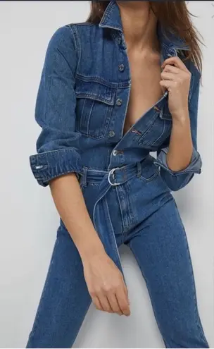 Bardot denim broiler jumpsuit - size 4 US 26/ EUR 36