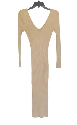 Hera Collection Womens Dress Sz Medium Long Sleeve Maxi Baddie Minimalist Autumn