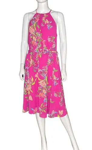 RACHEL Rachel Roy Women's Jinx Chiffon Midi Dress Lilac Bloom Sz 10 NWT Pink