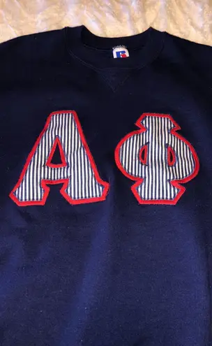 Vintage Sorority Sweatshirt Blue Size L